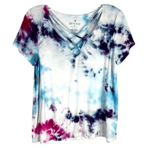 American Eagle Medium Top Tie Dye Handmade Soft Sexy Strappy Boho‎ Hippie 905